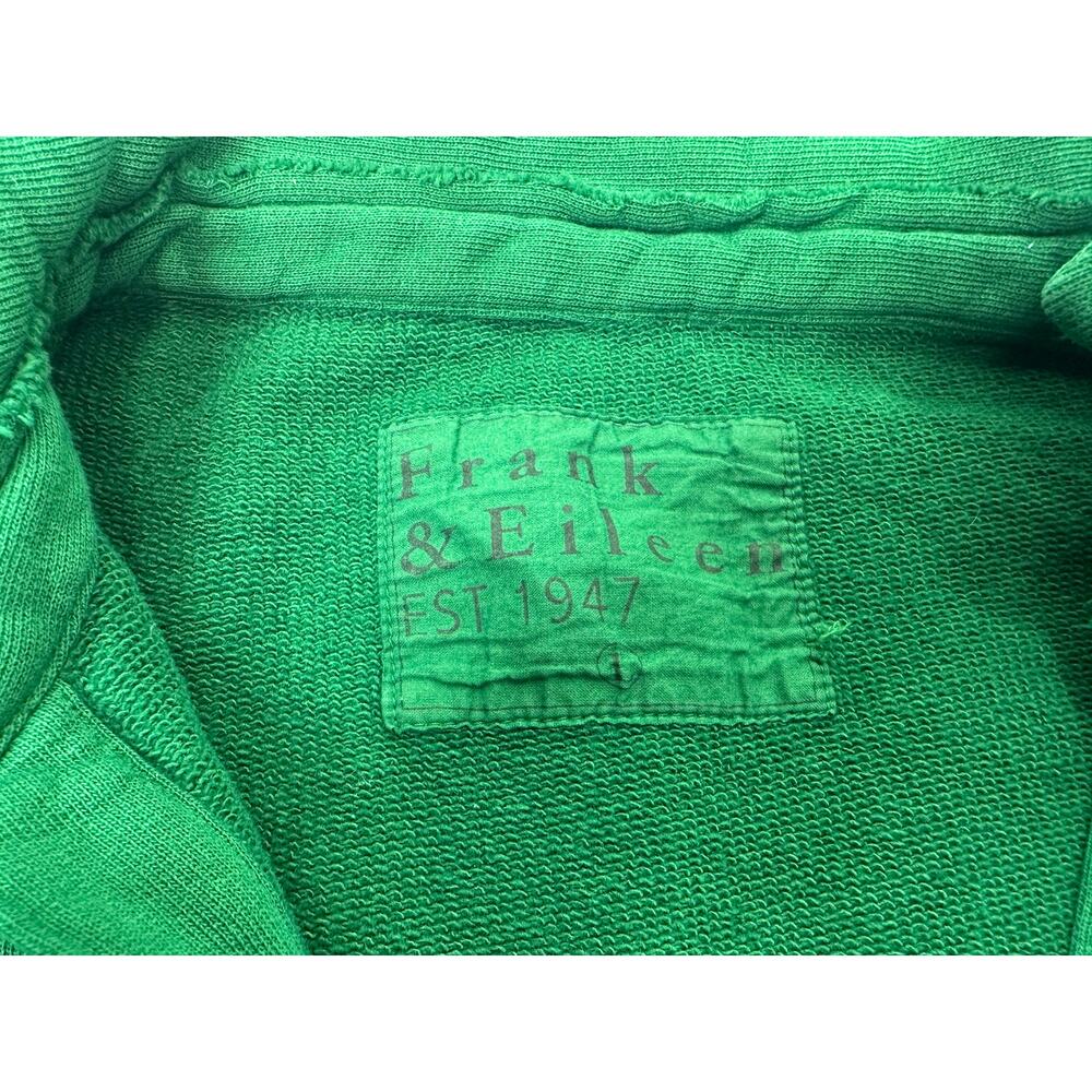 Frank & Eileen Patrick Popover Henley in Clover Green SZ L Cotton Triple Fleece - Picture 3 of 9